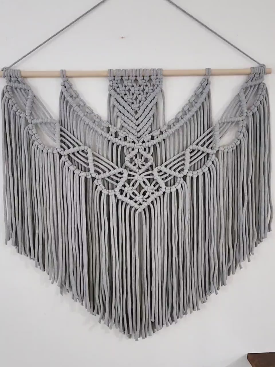 Extra Large Handmade Macrame Wall Hanging // Handmade in United States // 3 Feet Wide and 3 Feet Long