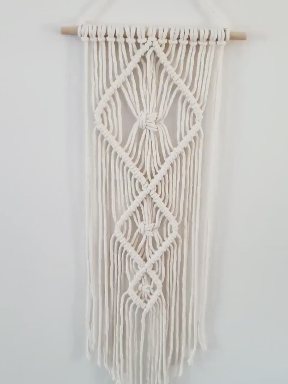 Small Handmade Macrame Wall Hanging Available in Many Colors, Handmade in the United States, Wall Tapestry, Small Macrame, Small Wall Art