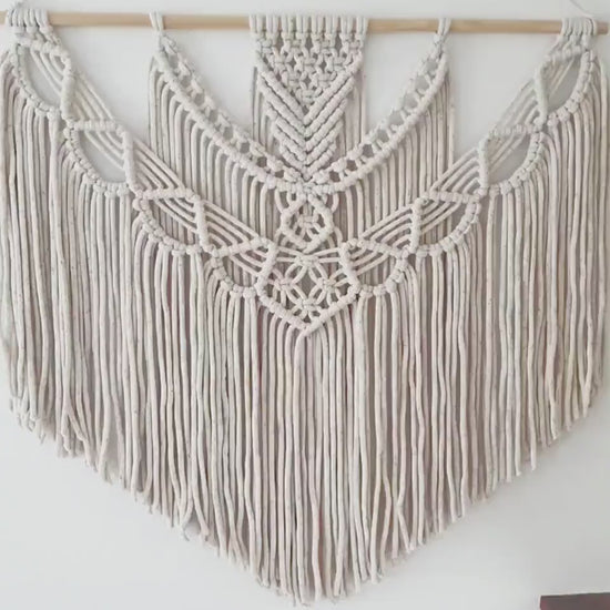 Extra Large Handmade Macrame Wall Hanging // Handmade in United States // 3 Feet Wide and 3 Feet Long