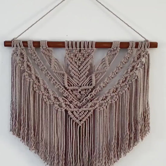 Large Macrame Wall Hanging, Macrame Wall Art, Woven Wall Hanging, Boho Wall Decor, Wall Tapestry, Macrame, Light Brown, Minimalist