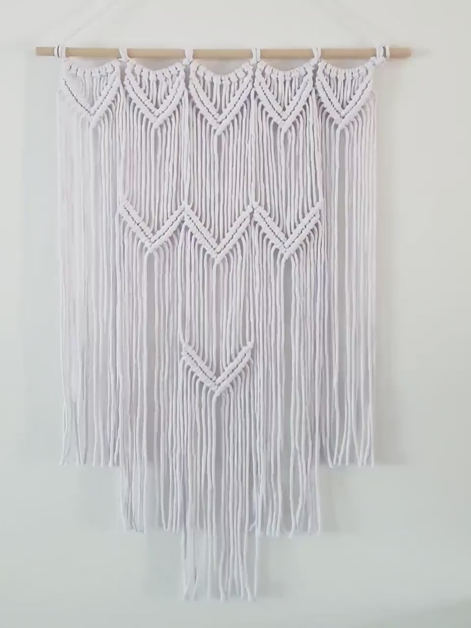 White Handmade Macrame Wall Hanging
